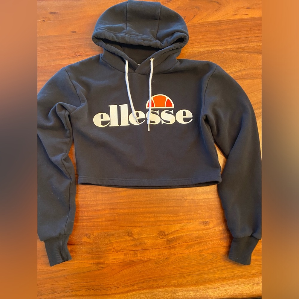 ELLESSE CROPPED HOODIE SIZE XS